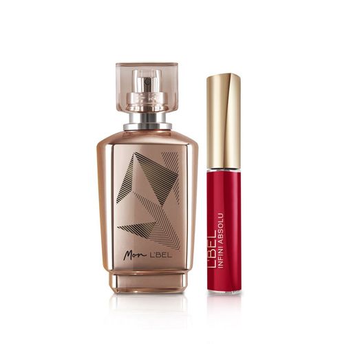 Set Perfume para mujer Mon L'BEL Edición Limitada y Labial líquido Infini Absolu